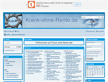 Tablet Screenshot of krank-ohne-rente.de